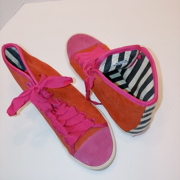Kate Spade Lorna beautiful suede high tops EUC…